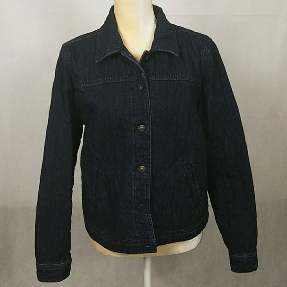 Christopher & Banks Quilted Denim Jacket - Picture 3 of 8